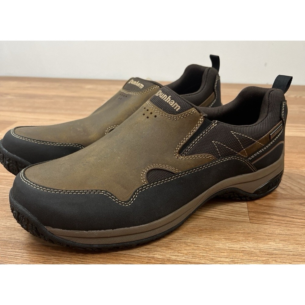 Dunham Cloud Plus Slip on Waterproof Hiking Shoes Brown Men's 10.5 EE NEW